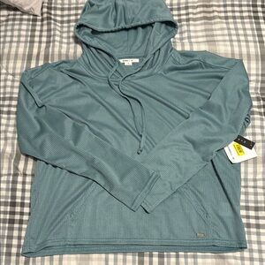 O’Neill Teal Hooded Long Sleeve Top